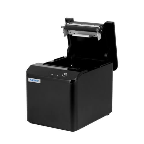 Xprinter XP-T80Q front left side, open cover